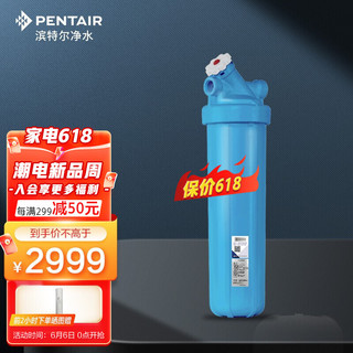 PENTAIR 滨特尔 全屋净水器家用大蓝瓶10寸大流量大胖瓶 20寸大蓝瓶包安装