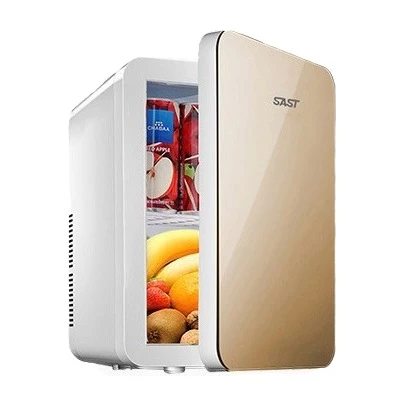 SAST 先科 PD-12 车载冰箱 数显 香槟金钢化玻璃面板 8L