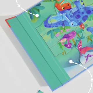 TOI 图益 恐龙大陆 磁性拼图 60片