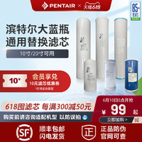 PENTAIR 滨特尔 大蓝瓶10寸20寸大白胖瓶前置过滤器活性炭复合滤芯官方正品 20寸复合活性炭高效滤芯