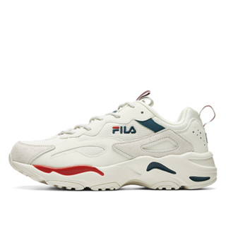 FILA 斐乐 Tracer 女子休闲运动鞋 F12W021111F-WR 微白/火红 36