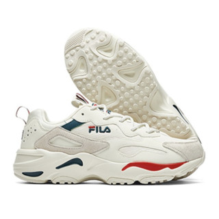 FILA 斐乐 Tracer 女子休闲运动鞋 F12W021111F-WR 微白/火红 36