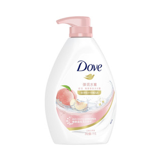 Dove 多芬 美肤系列 弹润水嫩清爽美肤沐浴露 白桃白茶香 1kg