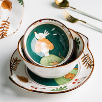 摩登主妇 日式碗碟餐具家用陶瓷米饭碗创意个性汤面碗盘组合