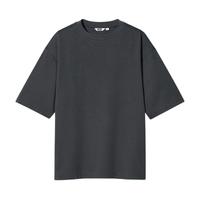 UNIQLO 优衣库 U系列 男女款圆领五分袖T恤 435806 青灰色 L