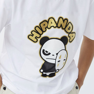 HIPANDA 你好熊猫 男女款圆领短袖T恤 4212111004 白色 L