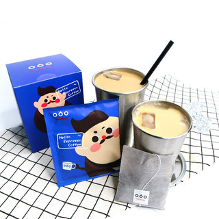 隅田川 大叔系列袋泡咖啡粉 可冷萃黑咖啡0蔗糖 两盒 20片