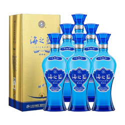 YANGHE 洋河 海之蓝 蓝色经典 42%vol 绵柔型白酒 520ml*6瓶 整箱装