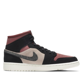 AIR JORDAN 正代系列 Air Jordan 1 Mid 女子篮球鞋 BQ6472-202 黑/橙/黄 38.5