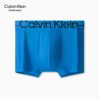 Calvin Klein CK内衣22春季男无痕透气提托提花平角内裤NB3031 C2P-蓝色 S