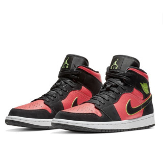 AIR JORDAN 正代系列 Air Jordan 1 Mid 女子篮球鞋 BQ6472-006 黑红黄 44.5