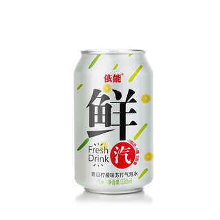 yineng 依能 苏打气泡水 青瓜柠檬味 330ml*24罐