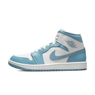 AIR JORDAN 正代系列 Air Jordan 1 Mid 女子篮球鞋 BQ6472-141 北卡蓝 38