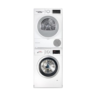 BOSCH 博世 净速系列 WAP282602W+WQA254D00W 热泵式洗烘套装 白色