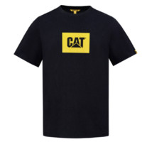 CAT 卡特彼勒 男女款圆领短袖T恤 CK3TSQD2601 黑色 L