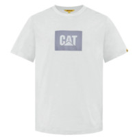 CAT 卡特彼勒 男女款圆领短袖T恤 CK3TSQD2601 白色 L