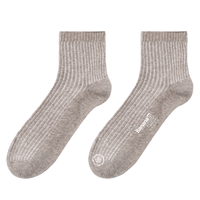 Bananain 蕉内 男士短筒袜 1T-117330 钠灰驼