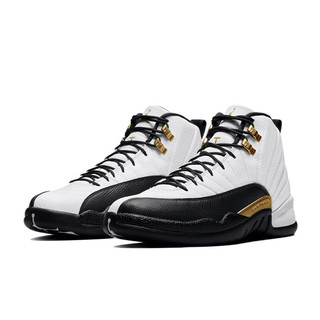 AIR JORDAN 正代系列 Air Jordan 12 Retro 男子篮球鞋 CT8013-170 黑白金 44.5