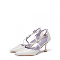 tigrisso 蹀愫 女士高跟鞋 TA21104-81B0K 米白色 36