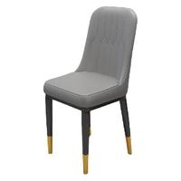 HK STAR 华恺之星 CY-026 轻奢皮革餐椅 灰色2件装