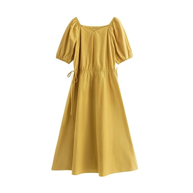 INMAN 茵曼 女士中长款连衣裙 1812132