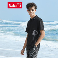 Baleno 班尼路 夏季新款polo衫男弹力简约刺绣个性印花吸汗透气舒适时尚