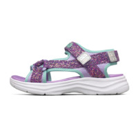 SKECHERS 斯凯奇 Glimmer Kicks 女童凉鞋 302965L/LAV 薰衣草色 33.5码