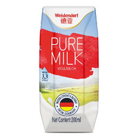 Weidendorf 德亚 全脂纯牛奶 200ml*24盒