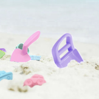 安源小子 YB-001 沙滩玩具套装 加厚款 工匠3件+沙模4件 颜色随机