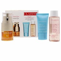 CLARINS 娇韵诗 双萃焕活眼部精华套装（双萃精华眼霜20ml+眼部卸妆液50ml+沁润奇肌保湿滋养霜15ml）