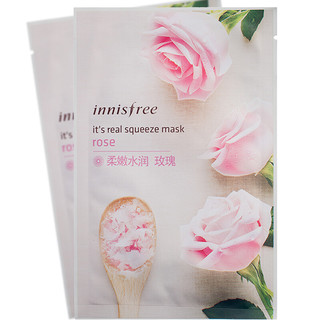 innisfree 悦诗风吟 真萃鲜润面膜 玫瑰 20ml*1片