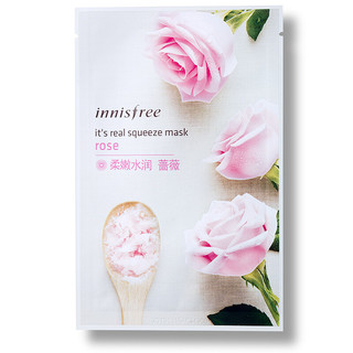 innisfree 悦诗风吟 真萃鲜润面膜 蔷薇 20ml*6片