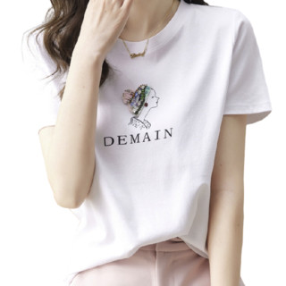 dme 德玛纳 女士圆领短袖T恤 G537120121101