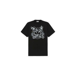 KENZO 凯卓 女士圆领短袖T恤 FB52TS9104SA 黑色 XS