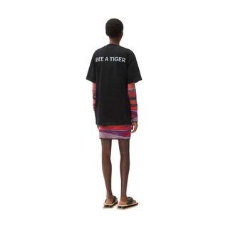KENZO 凯卓 女士圆领短袖T恤 FB52TS9104SA 黑色 S