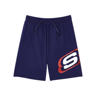 SKECHERS 斯凯奇 KNITSHORTS 男童短裤 L221B127/007D 中世纪蓝 160cm