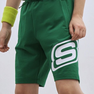 SKECHERS 斯凯奇 KNITSHORTS 男童短裤 L221B127/01AN 翠绿色 150cm