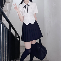 刺篇 JK制服 小禾 学院风收腰衬衫衬衫