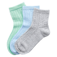 米乐鱼婴幼儿纯棉袜子 三双装