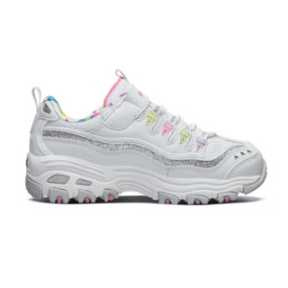 SKECHERS 斯凯奇 D'LITES 儿童休闲运动鞋 80524L/WMLT 白色/彩色 32码