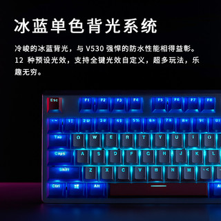 RAPOO 雷柏 V530 机械键盘 限定版 蓝礁湖冰茶