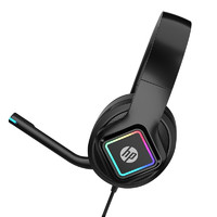 HP 惠普 H1G 游戏耳机 电竞耳机 竞技版头戴式 USB7.1声道 RGB 电脑耳机带麦带线控 H1G