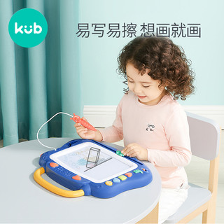 kub 可优比 儿童画板磁性画画板写字板宝宝涂鸦板带音乐画板男女孩玩具
