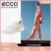 ecco 爱步 运动鞋女 2022年新款阿甘鞋小白鞋老爹鞋 复古跑鞋211713