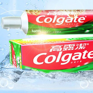 Colgate 高露洁 牙膏套装 (冰爽三重薄荷120g*3+冷萃龙井100g)