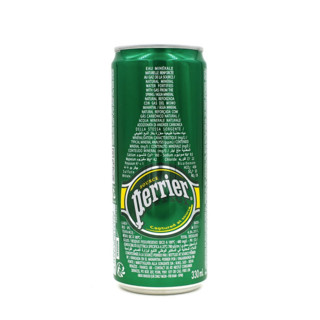 perrier 巴黎水 充气天然矿泉水 原味 330ml*24听