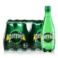 黑卡会员：perrier 巴黎水 原味含气天然矿泉水 塑料瓶500ml*24瓶