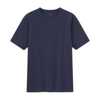 UNIQLO 优衣库 AIRism 男士圆领短袖T恤 434169 藏青色 XS