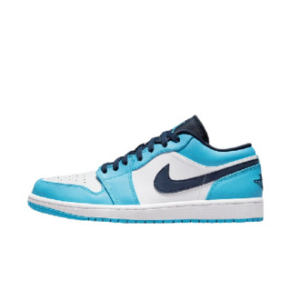 AIR JORDAN 正代系列 Air Jordan 1 Low 男子篮球鞋 553558-144 蓝白色 42