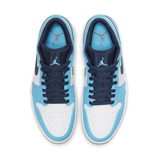 AIR JORDAN 正代系列 Air Jordan 1 Low 男子篮球鞋 553558-144 蓝白色 42.5